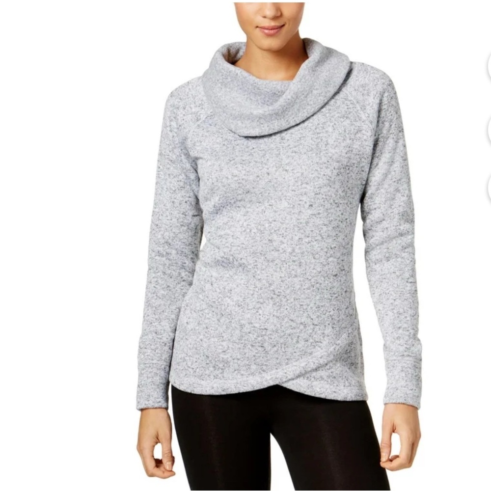 Ideology women’s cowl neck fleece pullover sweater size small